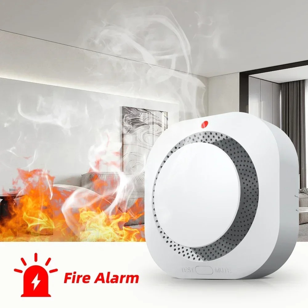 Smart Smoke Detector - 3-in-1 Independent Smart Replaceable Smoke Fire
