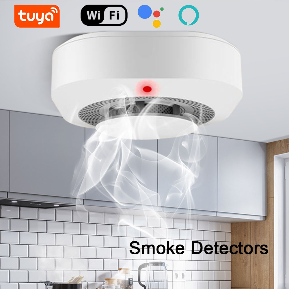 Smart Smoke Detector - Tuya WiFi Smoke Detector Sensor High