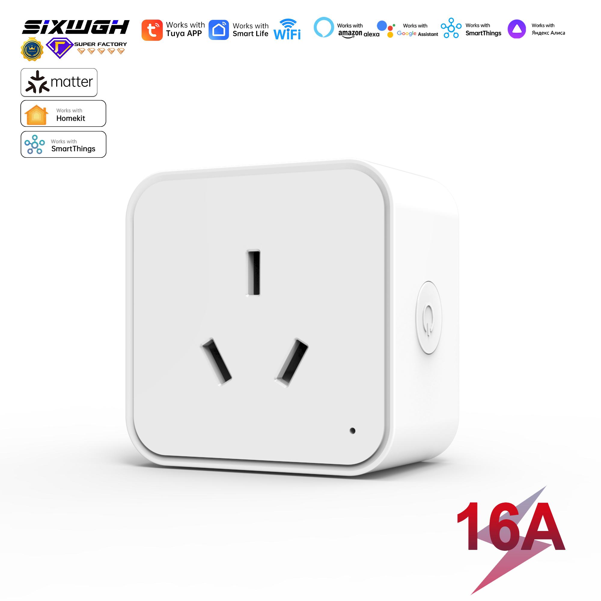 Smart Home Or Smart Home - Matter Smart Plug AU Socket Energy