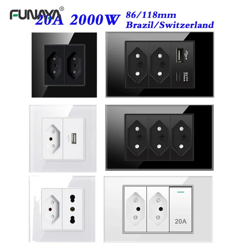 Smart Wall Socket - BR Switzerland Wall Electrical Socket 86