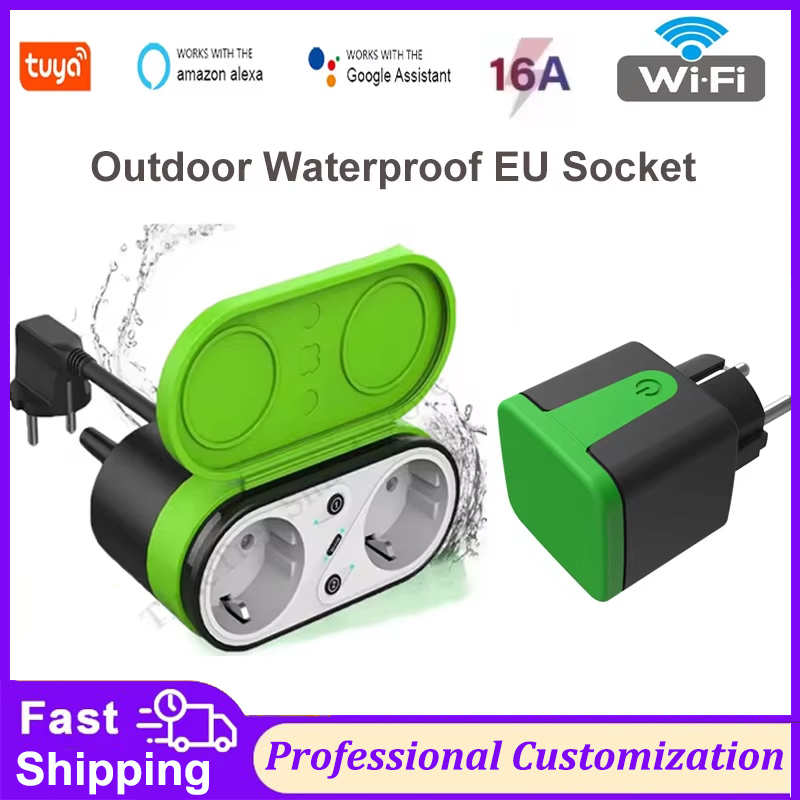 Smart Wall Socket - Tuya EU 16A Wifi Smart Outdoor