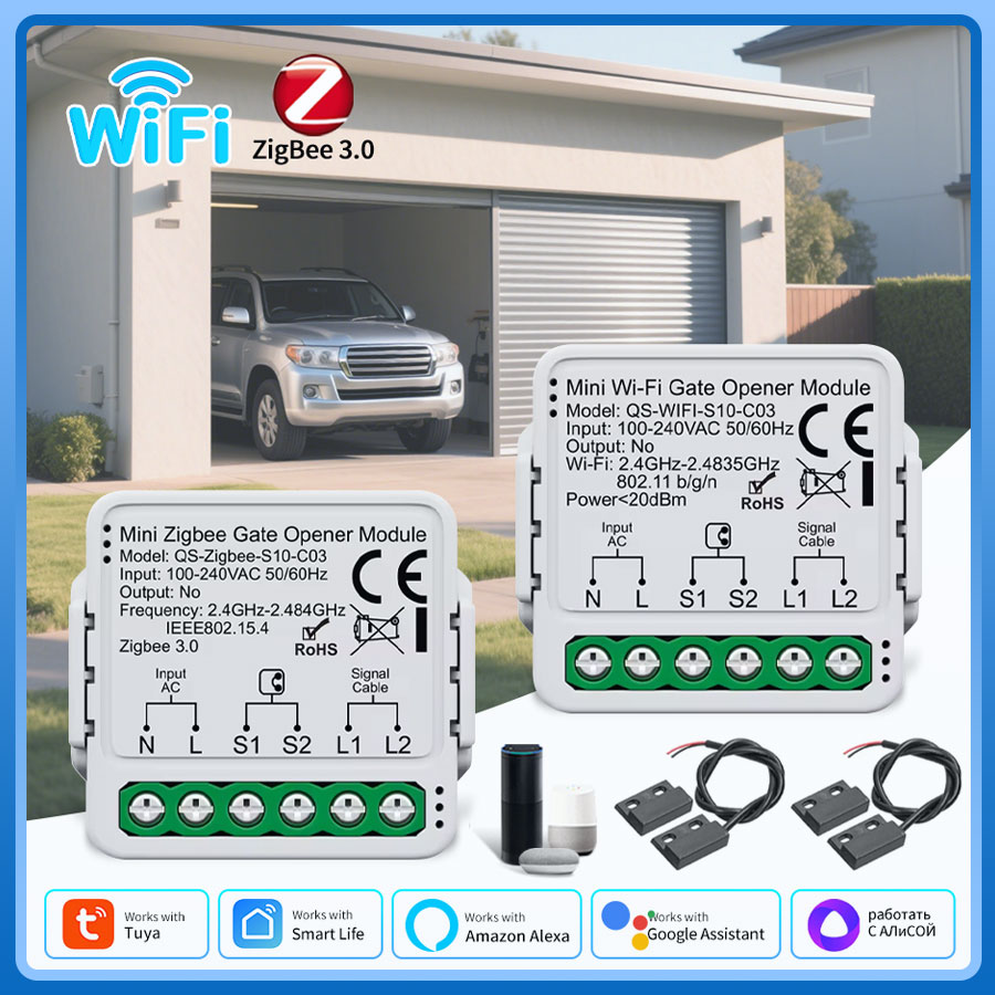 Smart Home Z Wave - Tuya ZigBee WiFi Garage Door Opener