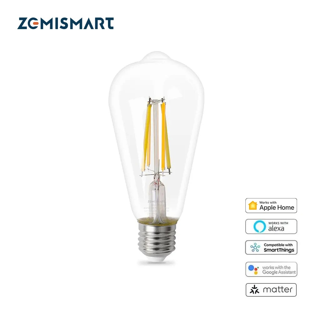 Alexa Compatible Bulb - Zemismart Matter WiFi Smart Led Filament