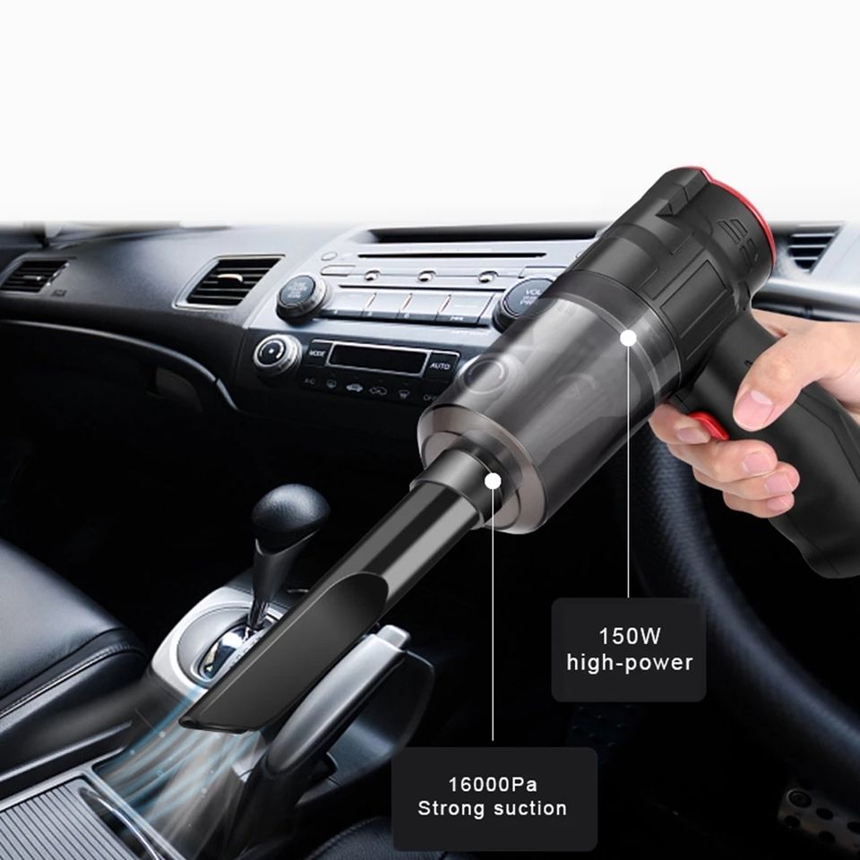 Smart Home Interior - 16000PA Powerful Suction Car Handheld Vacuum