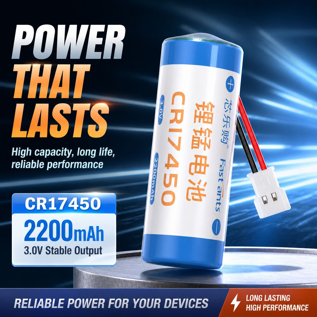 Smart Smoke Detector - 1Pcs High Capacity CR17450 3V 2200mAh