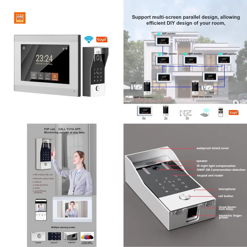 Smart Home Video Doorbell App - TYSH 2-wire IP Smart WiFi Video