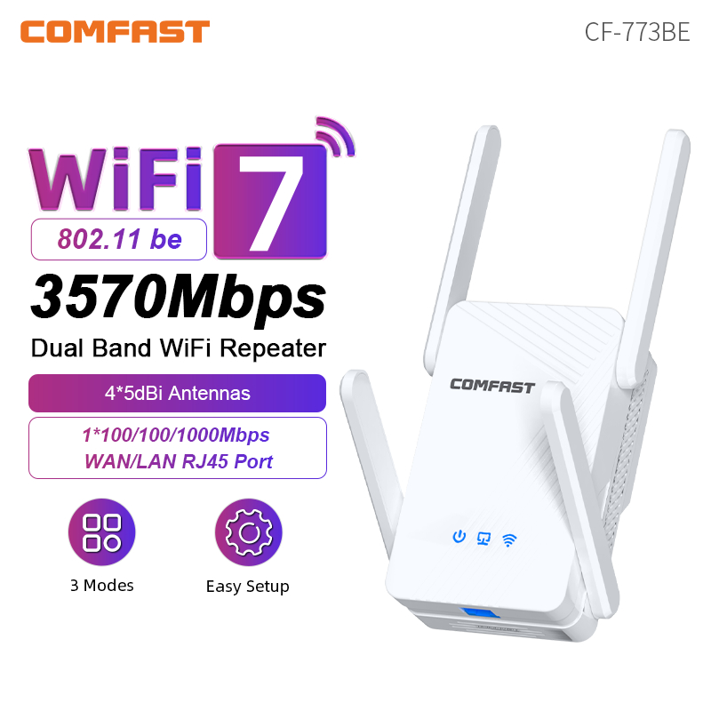 Smart Home Router - Comfast 3570Mbps WiFi Repeater Wireless Extender