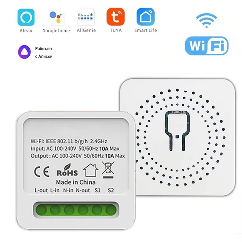 Smart Home Integration - Tuya 16A 20A Mini WiFi Smart