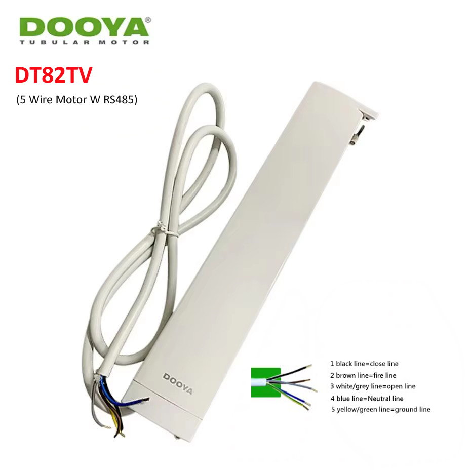Curtain Motor - Original DOOYA DT82TV 5 Wires Electrical
