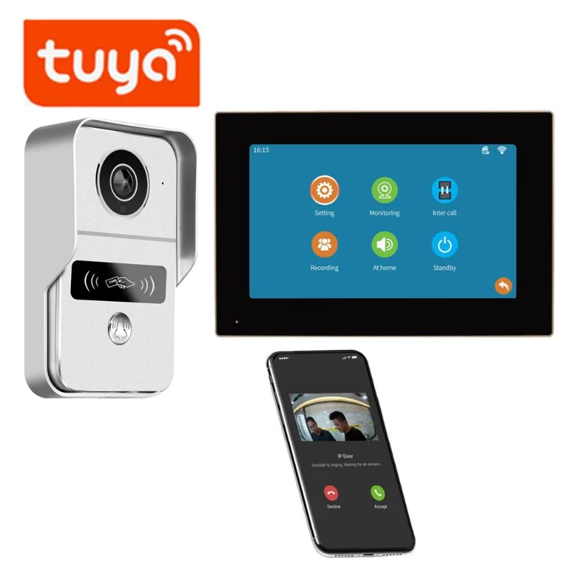 Smart Home Video Doorbell App - Tuya 1080P Wifi Video Doorbell 7/10