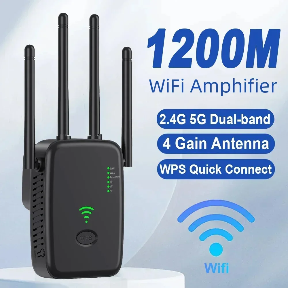 Smart Home Router - New 1200Mbps Wireless Router WiFi Repeater
