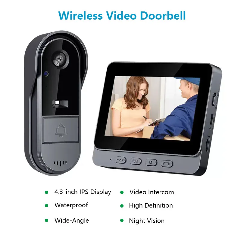 Smart Home Or Smart Home - Outdoor Wireless Intercom Doorbell Night Vision