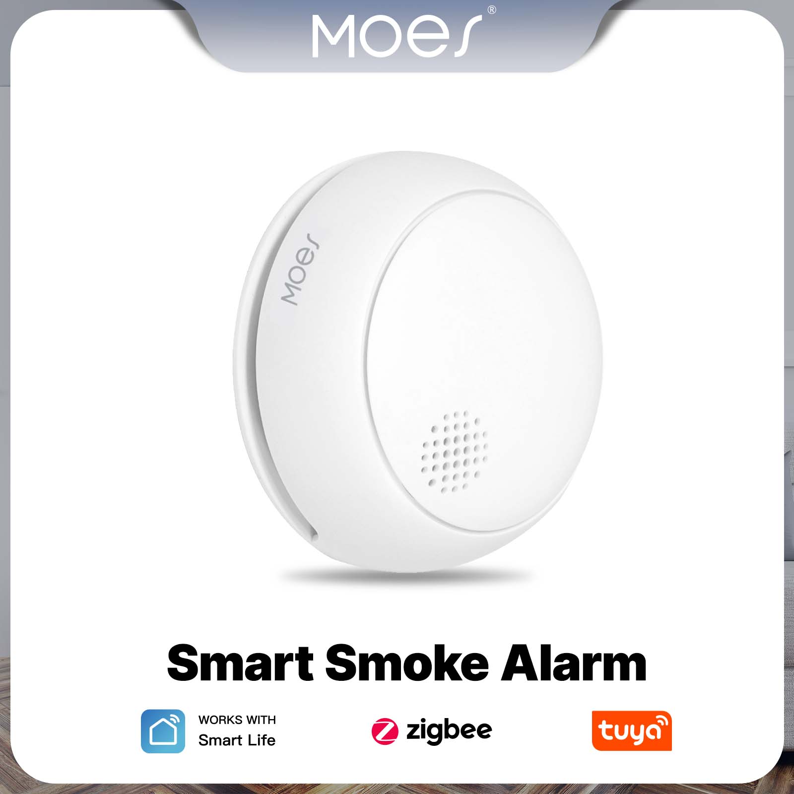 Smart Smoke Detector - MOES ZigBee Smart Smoke Alarm Detector