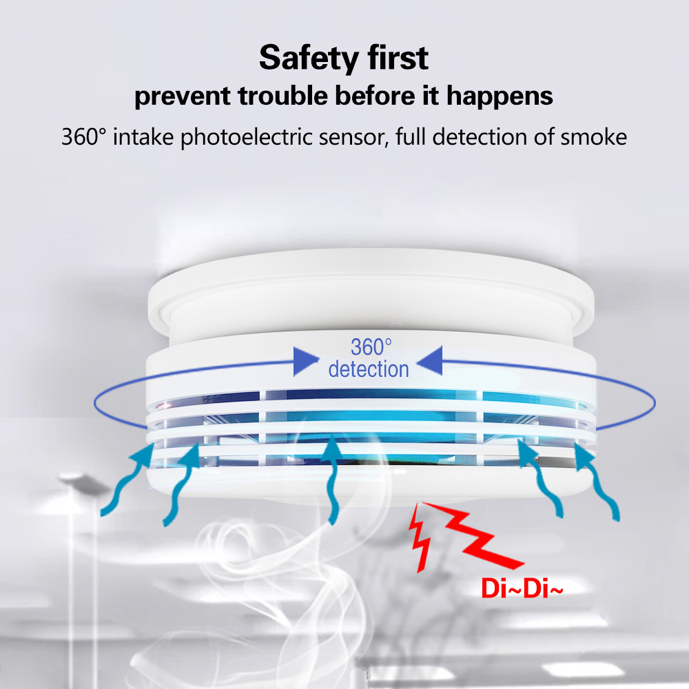 Independent 2.4G WiFi Smoke De - Smart Smoke Detector recension och pris
