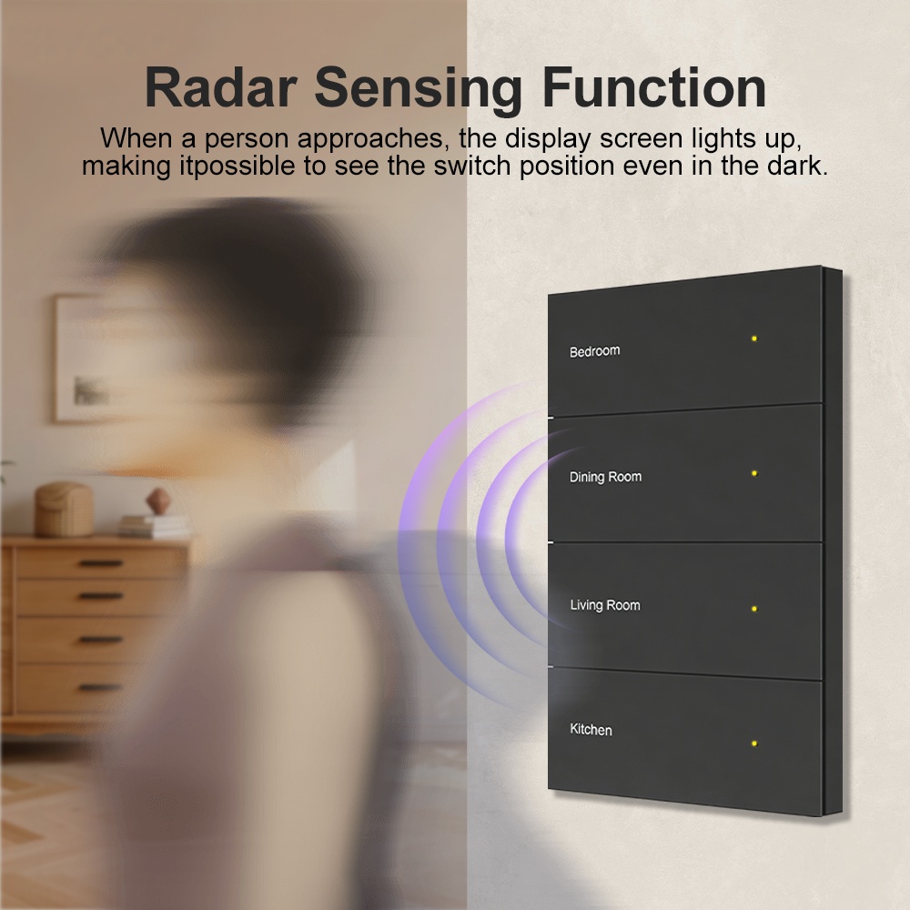 Manhot DIY Name Switch Zigbee  - Smart Home Display recension och pris