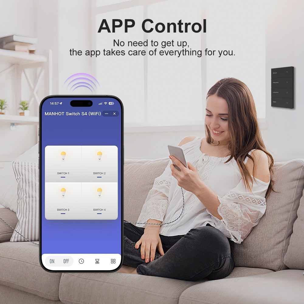 Manhot DIY Name Switch Zigbee  - Smart Home Display recension och pris
