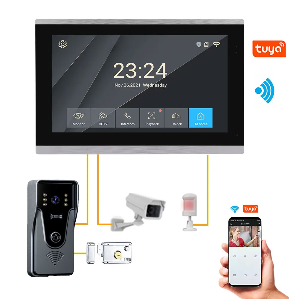 Tuya 1080P 10 Inch Color Touch - Smart Home Video Doorbell App recension och pris