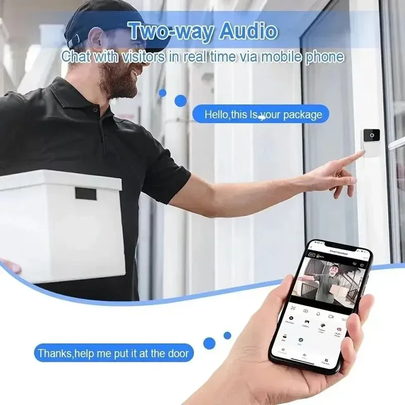 WiFi Tuya App Video Doorbell W - Smart Home Video Doorbell App recension och pris