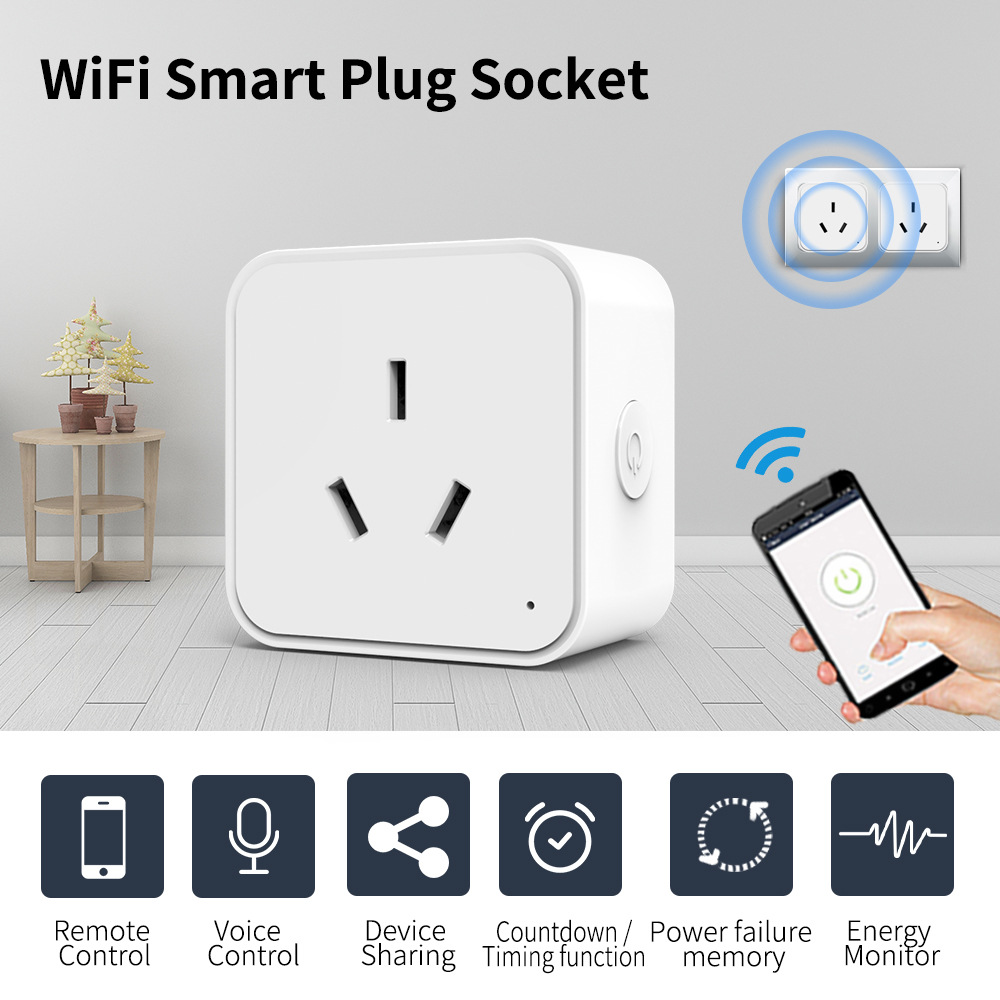 Tuya WIFI Smart Socket AU 16A  - Smart Wall Socket recension och pris