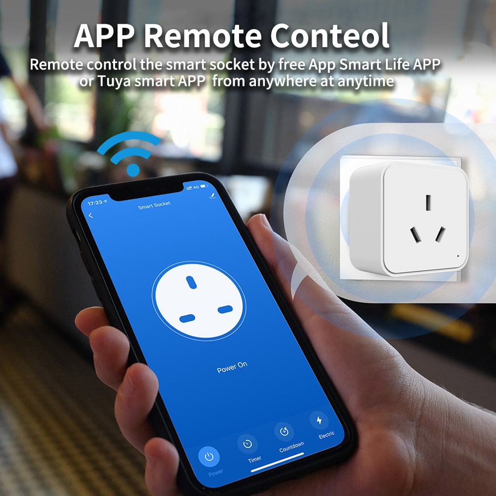 Tuya WIFI Smart Socket AU 16A  - Smart Wall Socket recension och pris