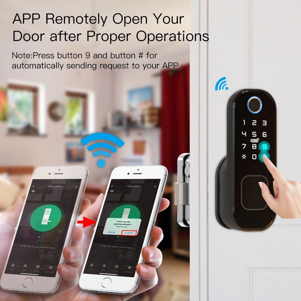 MOES WiFi Tuya Smart Lock Door - Smart Home Network recension och pris