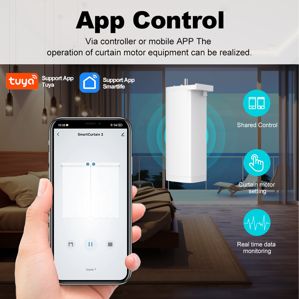 Smart Life Zigbee/WIFI Electri - Curtain Motor recension och pris