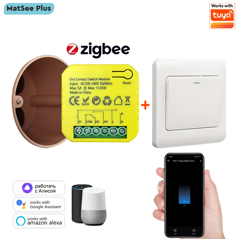 Smart ZigBee Dry Contact Switc - Smart Home Z Wave recension och pris