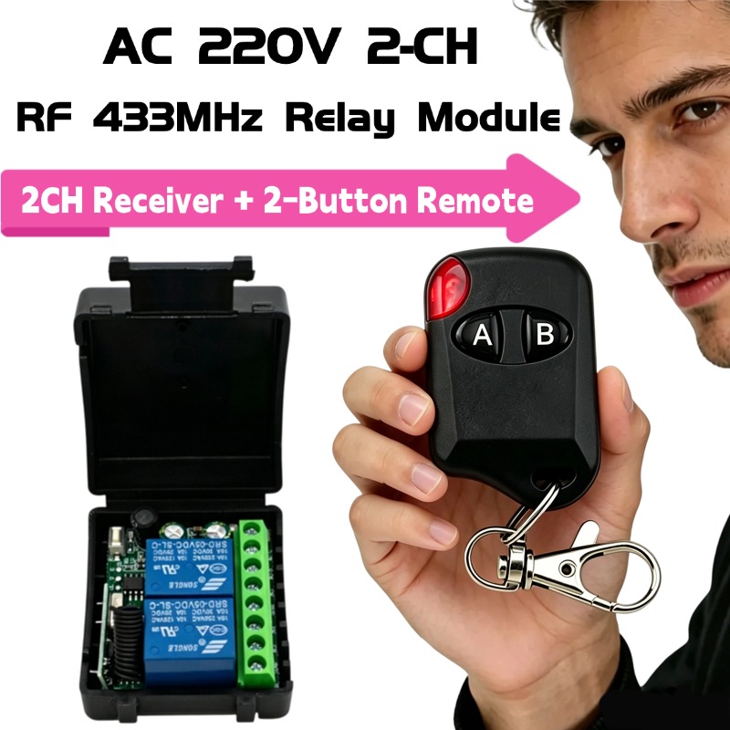AC 110V 220V RF 433 Remote Con - Curtain Motor recension och pris