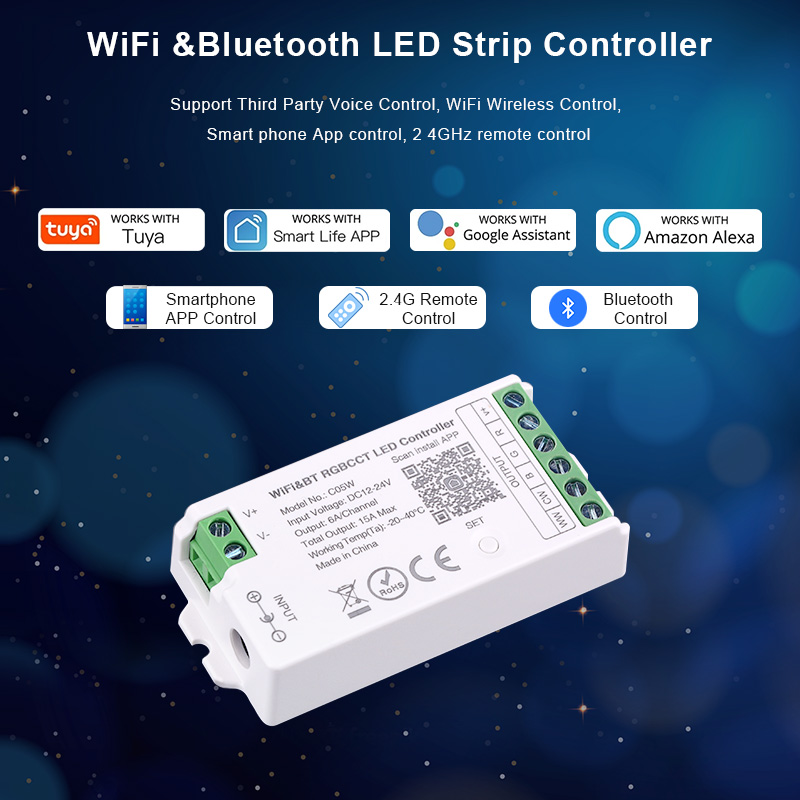 DC12V-24V WiFi LED Controller  - Alexa Compatible Bulb recension och pris