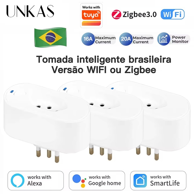 UNKAS Works with Tuya Brazil P - Smart Home Or Smart Home recension och pris