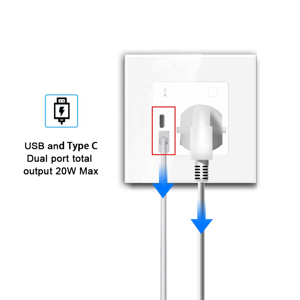 New Smart Home Wall Socket EU  - Smart Wall Socket recension och pris