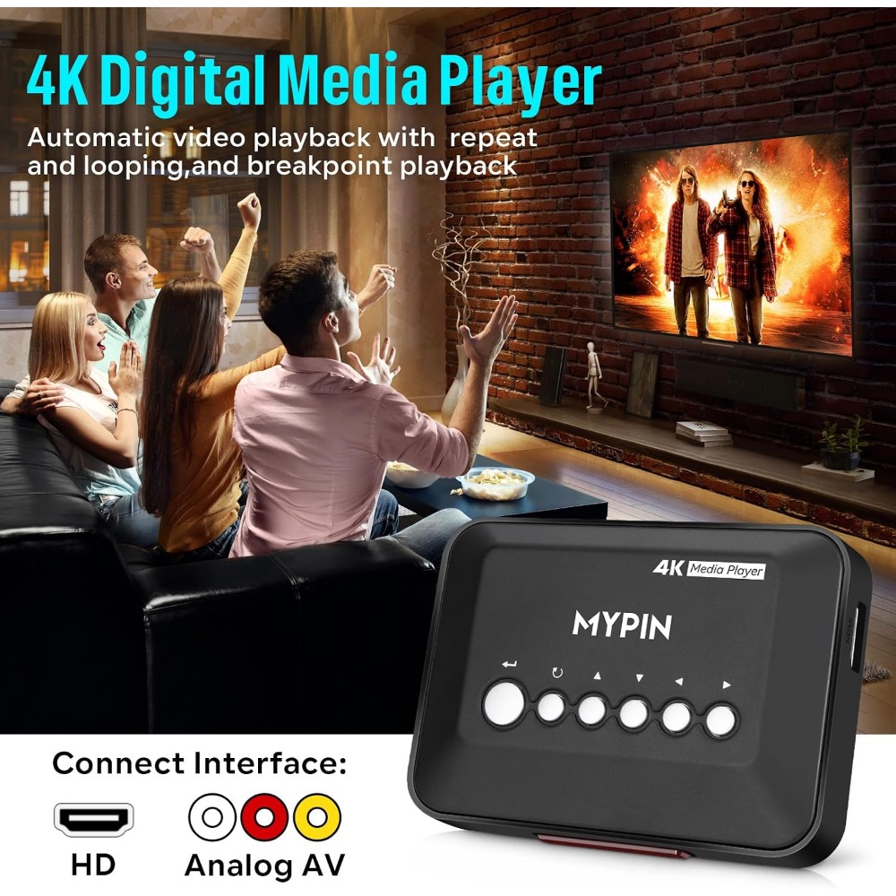 4K 30Hz HDMI Media Player Supp - Smart Home Ac recension och pris