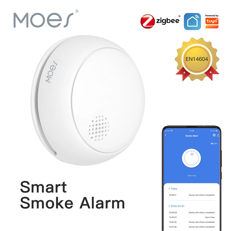 MOES ZigBee Smart Wireless Smo - Smart Smoke Detector recension och pris