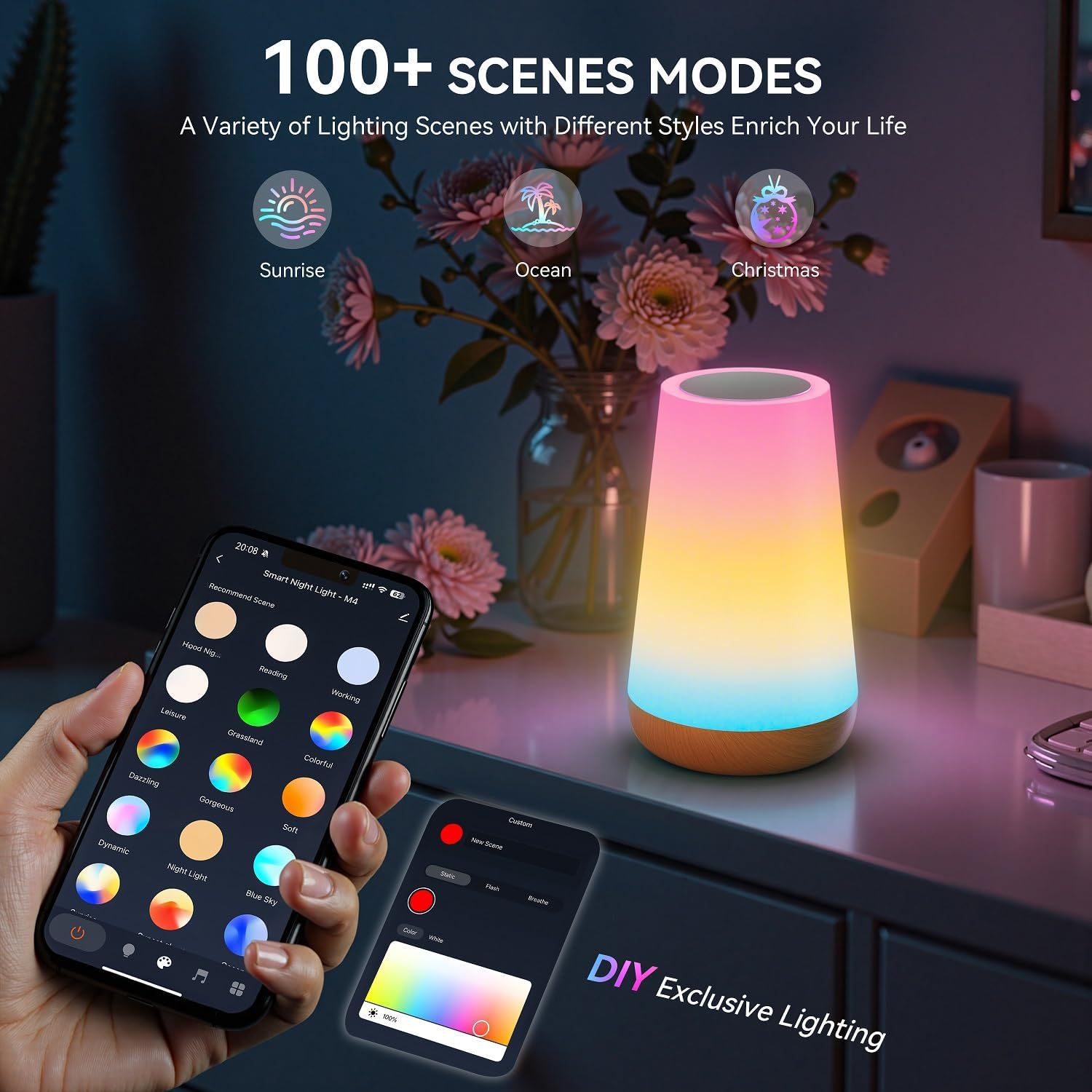 USB Rechargeable Tuya WiFi Sma - Alexa Compatible Bulb recension och pris