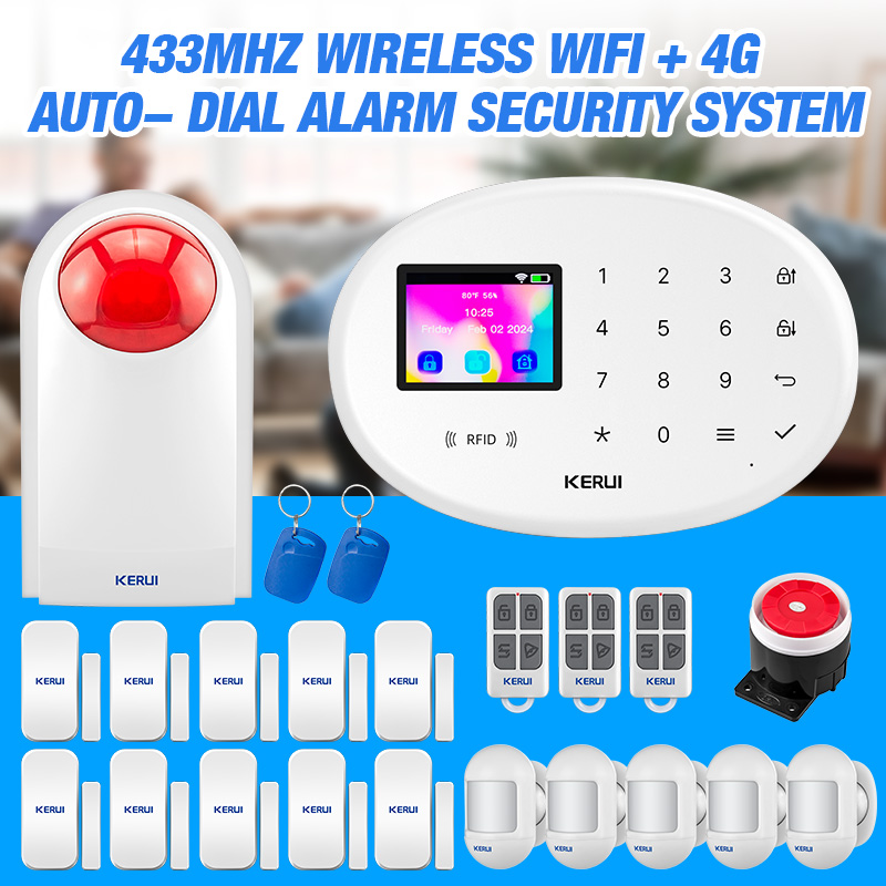 KERUI 4G Tuya Smart Alarm Syst - Smart Smoke Detector recension och pris