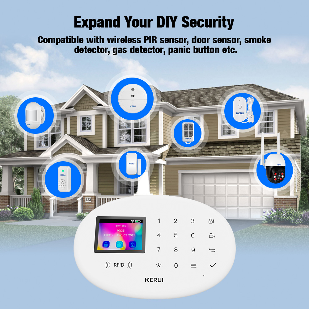 KERUI 4G Tuya Smart Alarm Syst - Smart Smoke Detector recension och pris