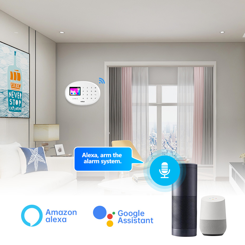 KERUI 4G Tuya Smart Alarm Syst - Smart Smoke Detector recension och pris