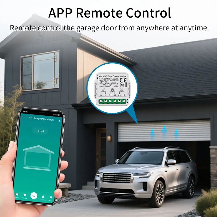 Tuya ZigBee WiFi Garage Door O - Smart Home Z Wave recension och pris
