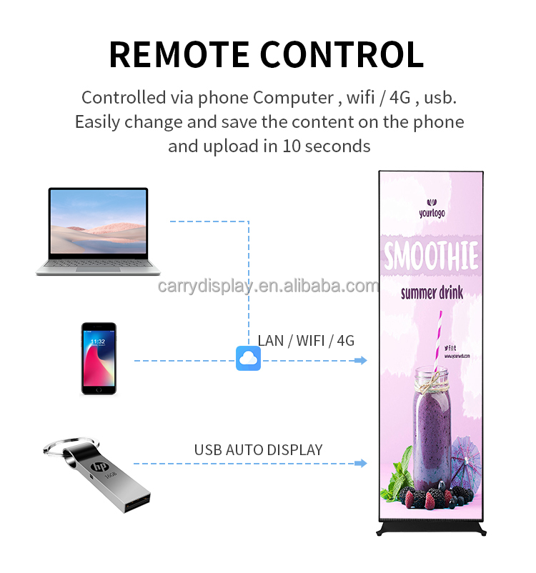 Outdoor Movable LED Digital Po - Smart Home Poster recension och pris