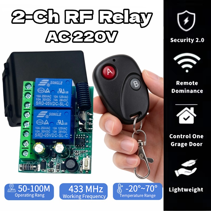 AC 220V RF433 Remote Control S - Curtain Motor recension och pris