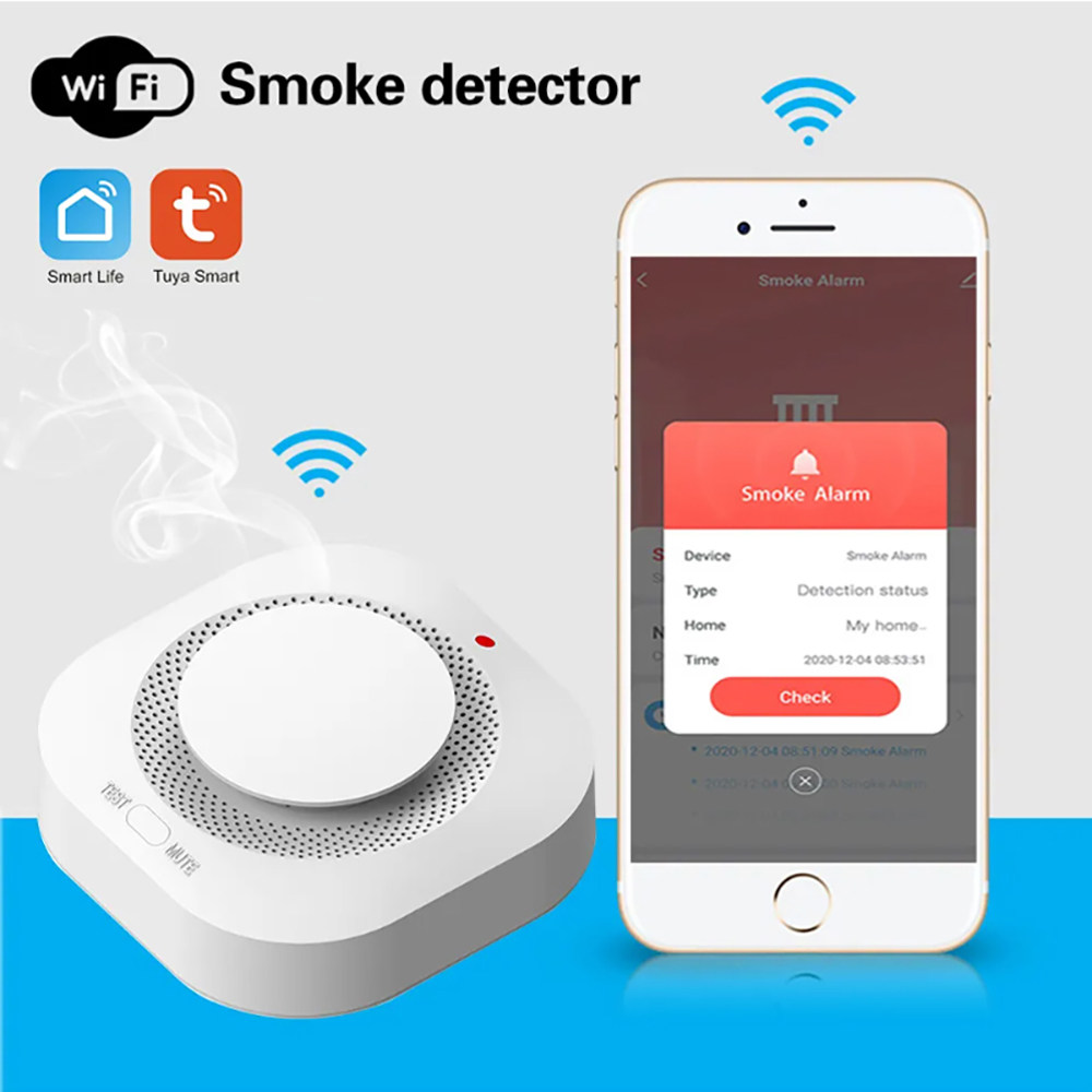 Tuya Zigbee WiFi Smart Smoke D - Smart Smoke Detector recension och pris
