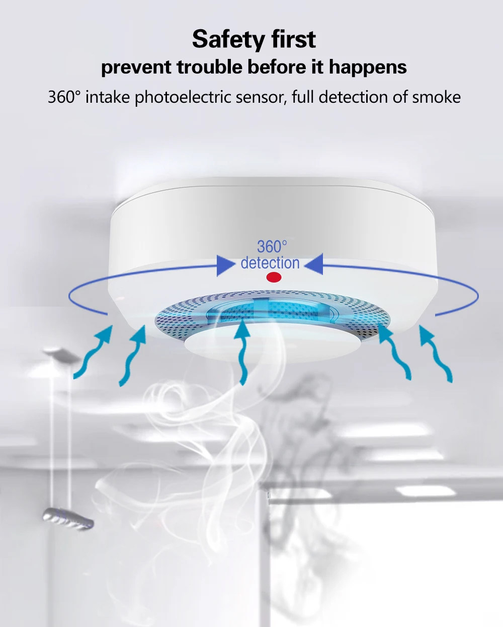 Tuya Zigbee WiFi Smart Smoke D - Smart Smoke Detector recension och pris