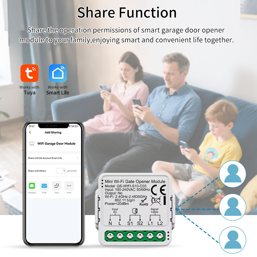 Tuya Smart WiFi or Zigbee Gara - Smart Home Z Wave recension och pris