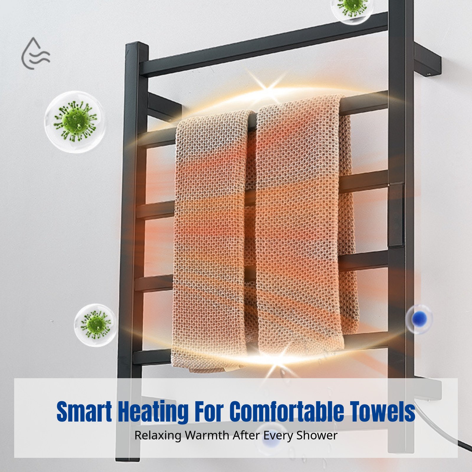 Smart Electric Towel Rack, Hea - Smart Home Display recension och pris