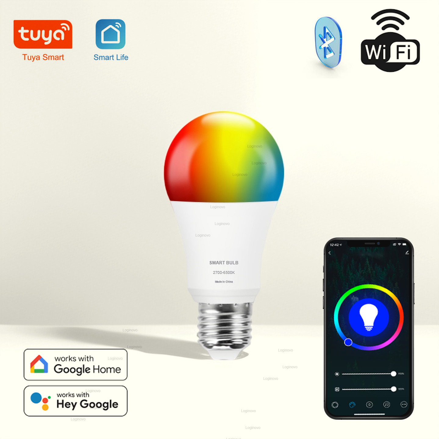Tuya LED Bulb Lamp Bluetooth/W - Alexa Compatible Bulb recension och pris