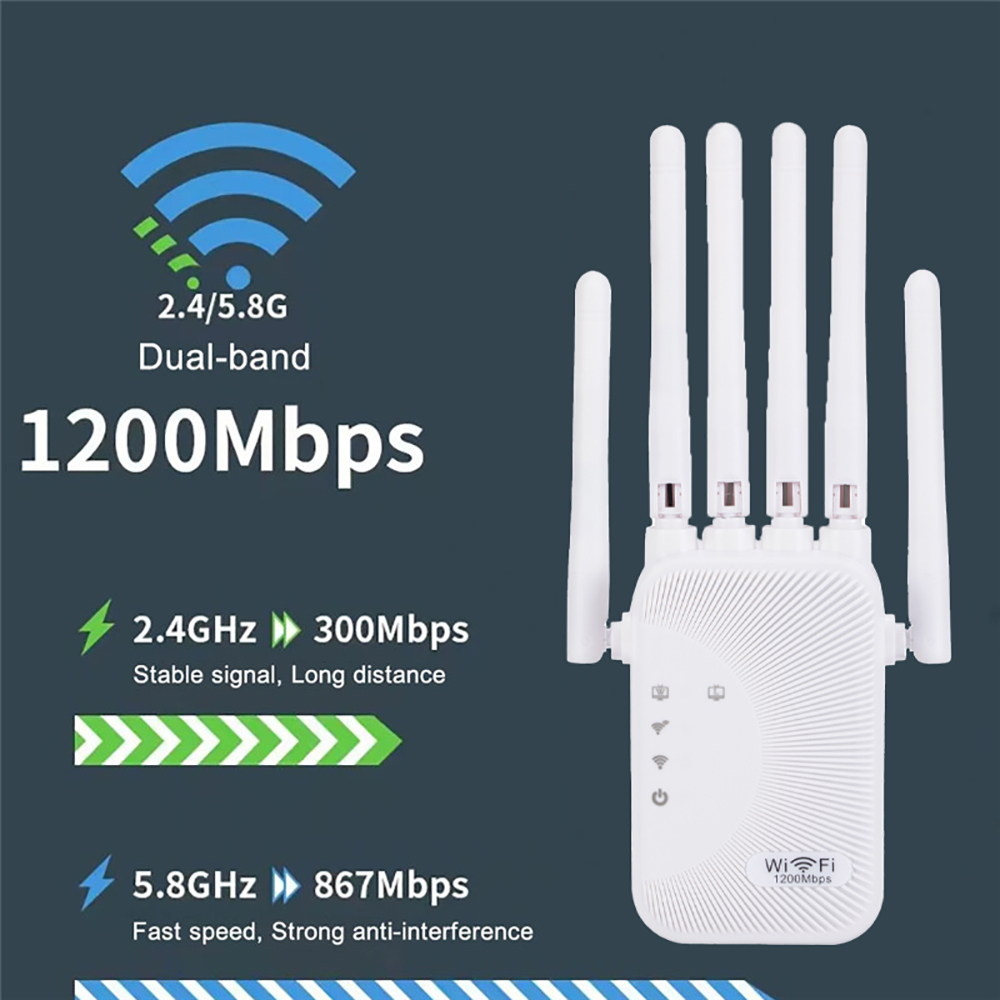 Kebidumei 1200Mbps WiFi Repeat - Smart Home Router recension och pris