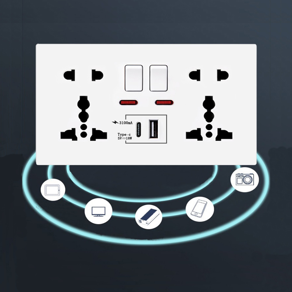 18W Type-C Fast Charge Wall Ou - Smart Wall Socket recension och pris