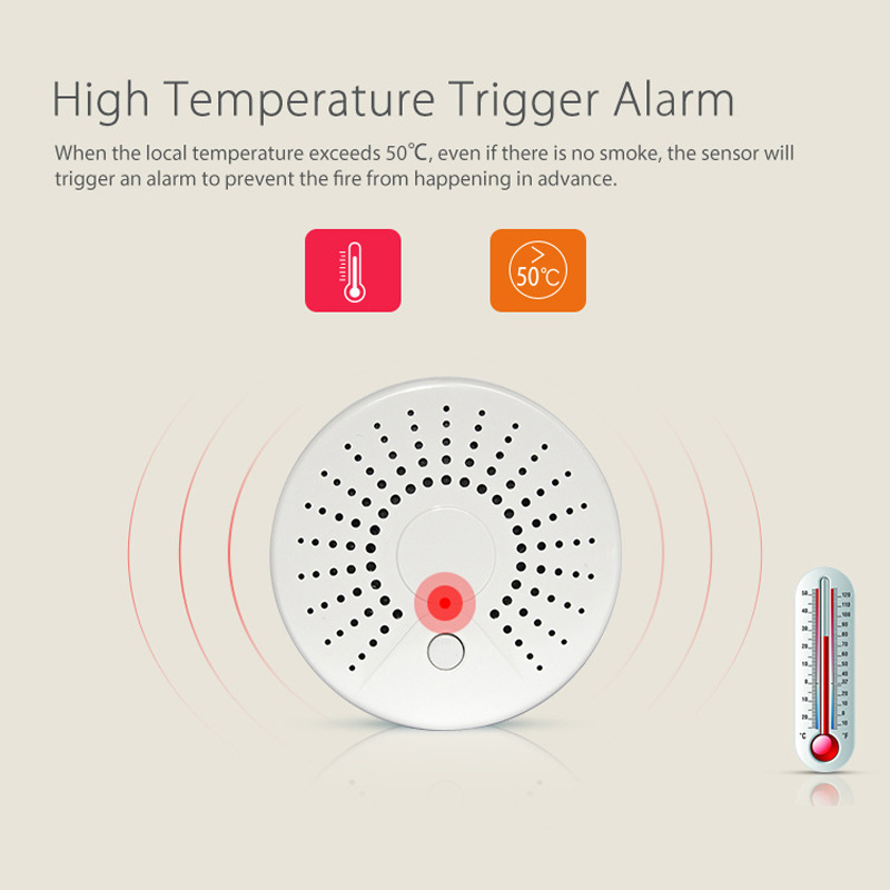 Tuya WiFi Smart Home Smoke Det - Smart Smoke Detector recension och pris