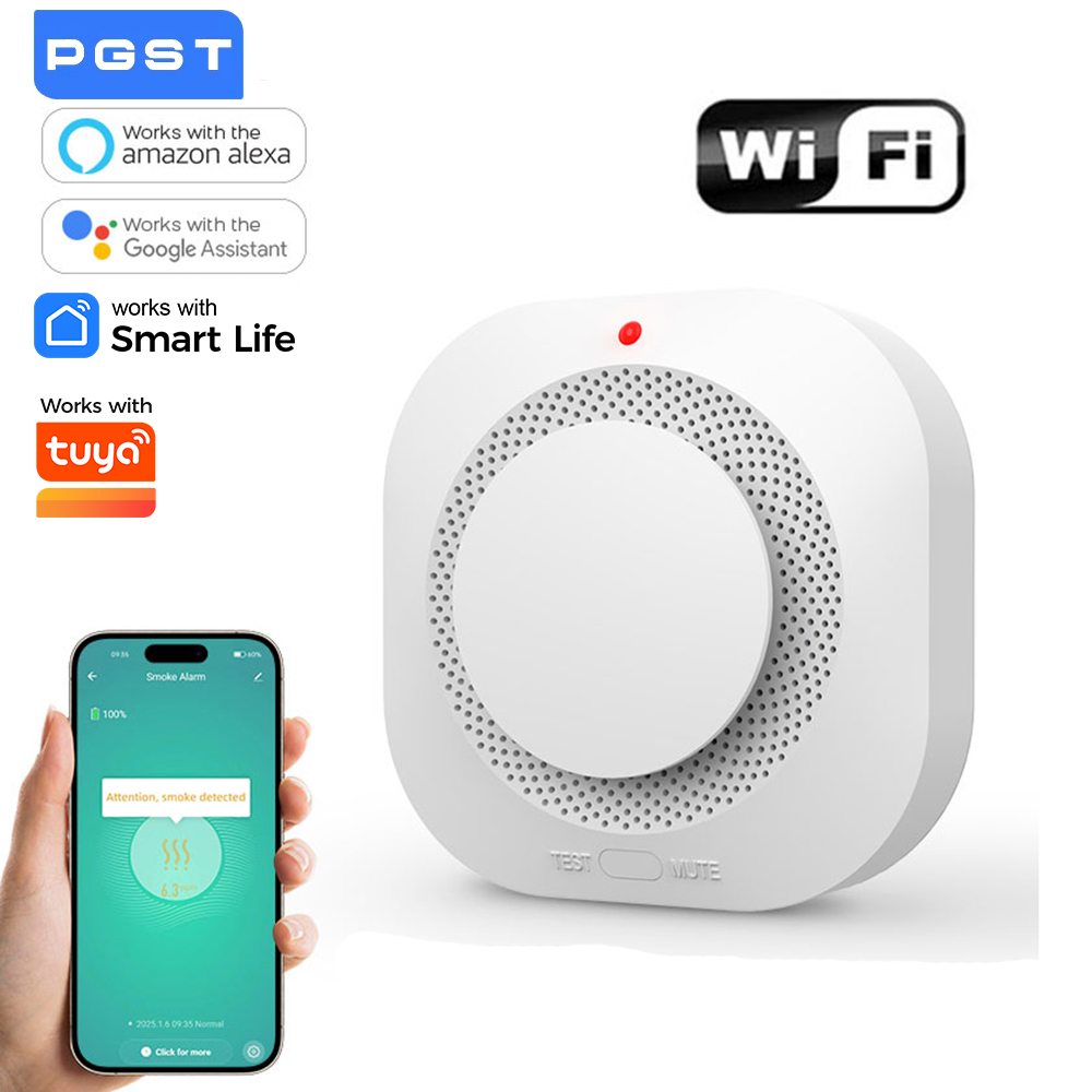 Wifi Smoke Sensor Home Securit - Smart Smoke Detector recension och pris