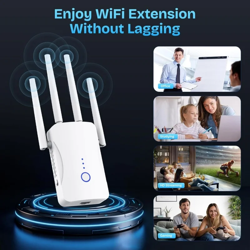 1200Mbps Dual Band WiFi Repeat - Smart Home Network recension och pris